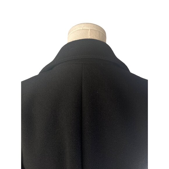 ZARA Womens Small Black Coat Long Length 2 Button NWOT - Picture 8 of 14